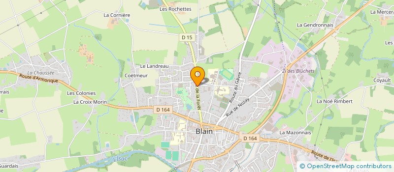 localisation de l'entreprise MADAME FANNY FLEURY à BLAIN
