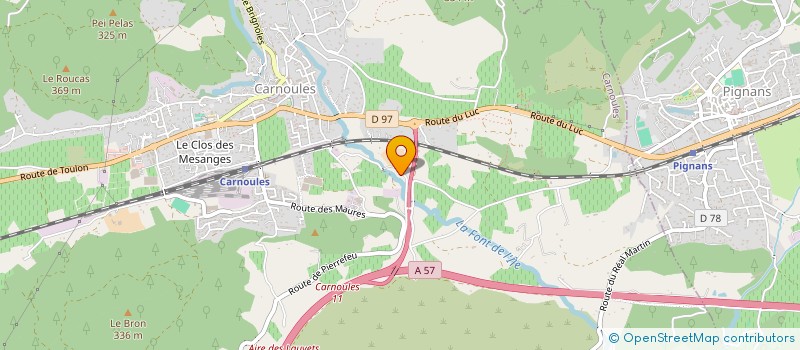 localisation de l'entreprise MADAME FANNY FORESTI  CARNOULES