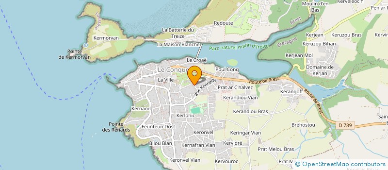 localisation de l'entreprise MADAME FANNY FORICHER  LE CONQUET