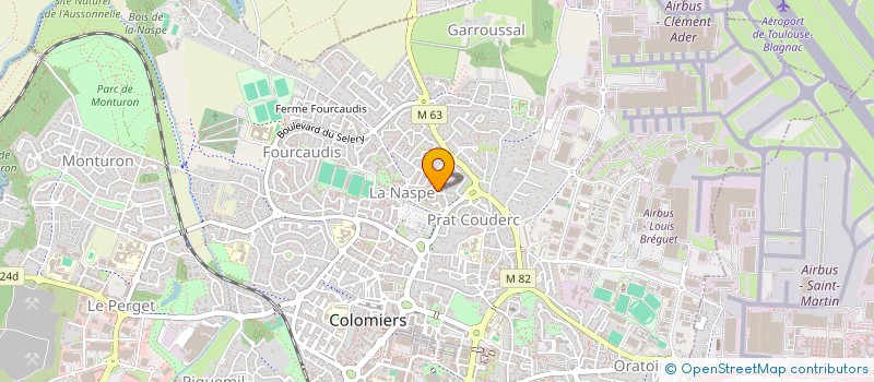 localisation de l'entreprise MADAME FANNY FOURCADE  MONDONVILLE