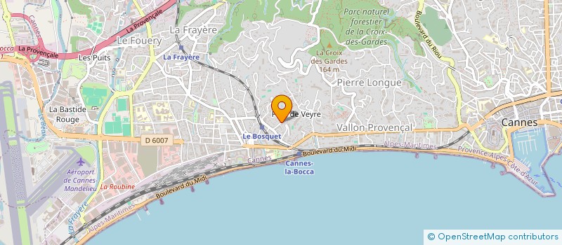 localisation de l'entreprise MADAME FANNY FRACASSI à CANNES