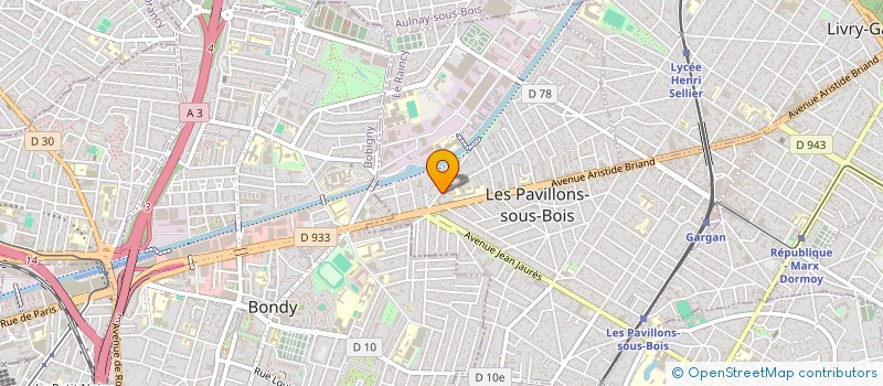 localisation de l'entreprise MADAME FANNY FRAYTAG  LES PAVILLONS-SOUS-BOIS