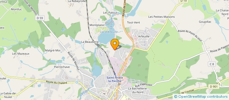 localisation de l'entreprise MADAME FANNY FREYSSINET  SAINT-YRIEIX-LA-PERCHE