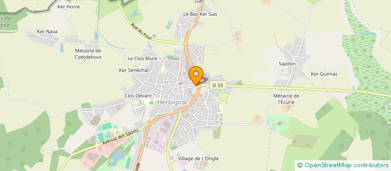 localisation de l'entreprise MADAME FANNY GABORIEAU à HERBIGNAC