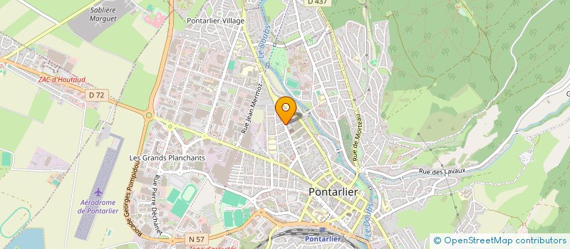 localisation de l'entreprise MADAME FANNY GAGELIN  PONTARLIER