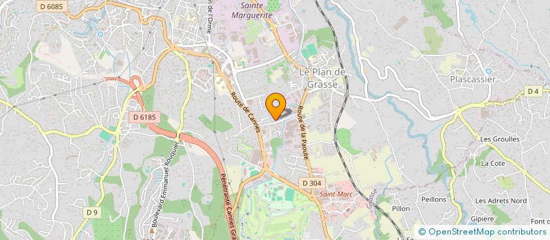 localisation de l'entreprise MADAME FANNY GALFRE  GRASSE