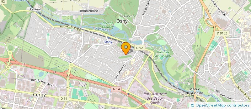 localisation de l'entreprise MADAME FANNY GALINDO  OSNY