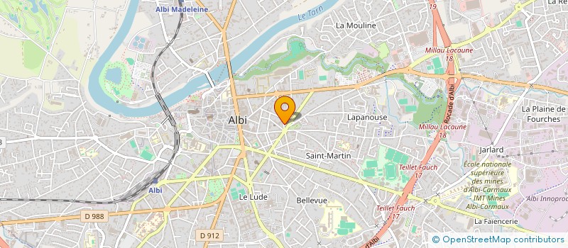 localisation de l'entreprise MADAME FANNY GALINIER  ALBI