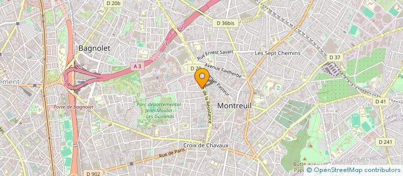 localisation de l'entreprise MADAME FANNY GALLOT  MONTREUIL