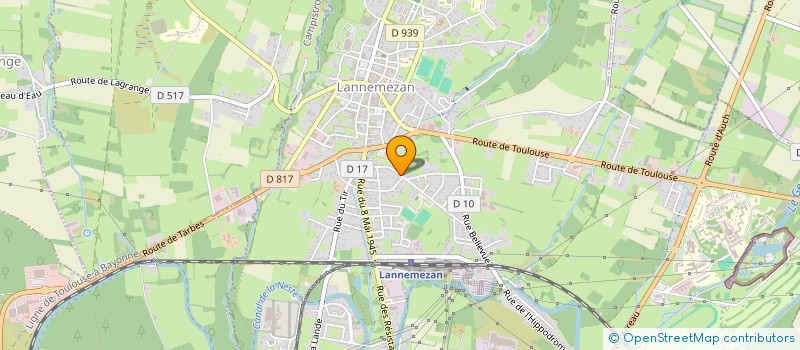 localisation de l'entreprise MADAME FANNY GAMBIN  LANNEMEZAN