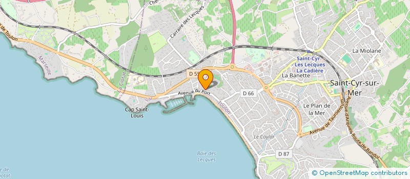 localisation de l'entreprise MADAME FANNY GARCIN à SAINT-CYR-SUR-MER