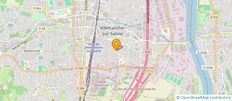 localisation de l'entreprise MADAME FANNY GATEAU  VILLEFRANCHE-SUR-SAONE