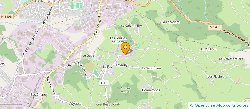localisation de l'entreprise MADAME FANNY GAUTHERON  SAINT-JEAN-BONNEFONDS