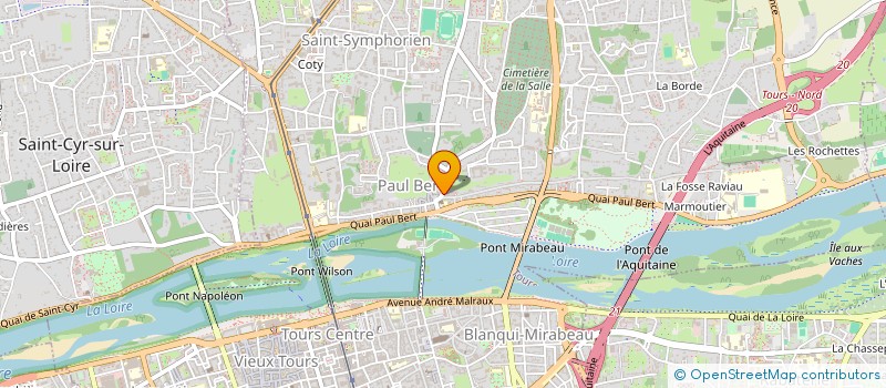 localisation de l'entreprise MADAME FANNY GAUTHIER  TOURS