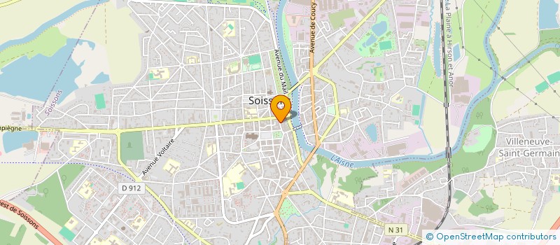 localisation de l'entreprise MADAME FANNY GAY à SOISSONS