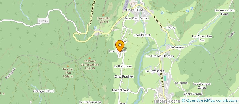 localisation de l'entreprise MADAME FANNY GAYDON  HABERE-POCHE