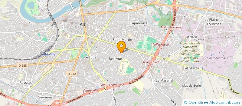 localisation de l'entreprise MADAME FANNY GAZAGNE  ALBI