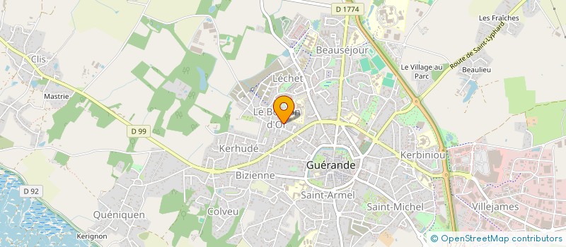 localisation de l'entreprise MADAME FANNY GENDRON  GUERANDE