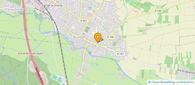 localisation de l'entreprise MADAME FANNY GEORGE  BRUMATH