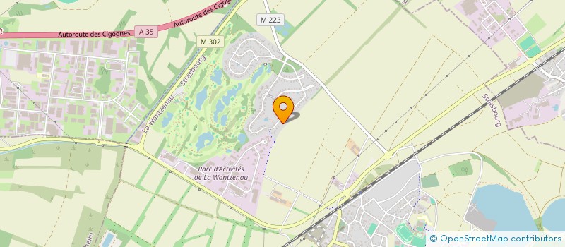 localisation de l'entreprise MADAME FANNY GEORGE  LA WANTZENAU