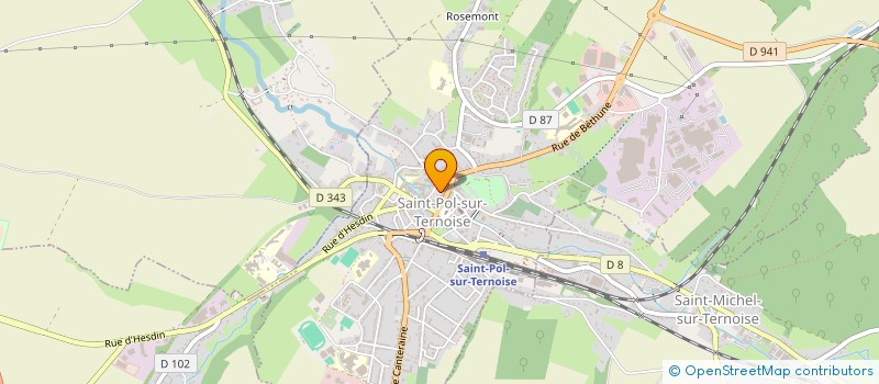 localisation de l'entreprise MADAME FANNY GERARD à SAINT-POL-SUR-TERNOISE