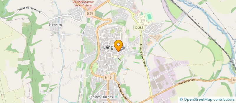 localisation de l'entreprise MADAME FANNY GERARD à LANGRES