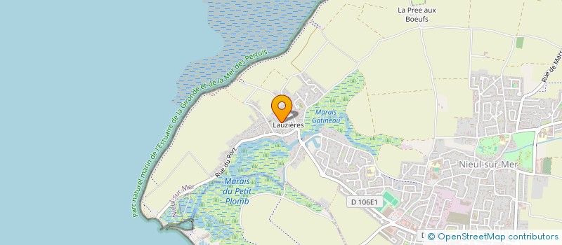 localisation de l'entreprise MADAME FANNY GERBAUD  NIEUL-SUR-MER