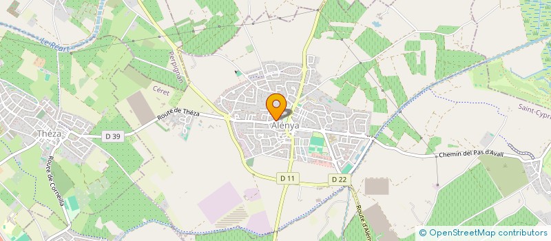 localisation de l'entreprise MADAME FANNY GERBAUD  ALENYA