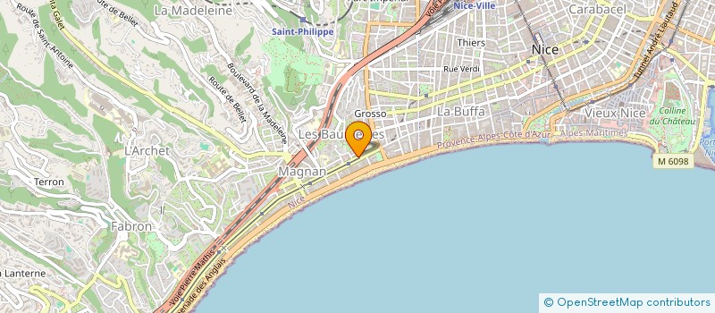 localisation de l'entreprise MADAME FANNY GERBER à NICE