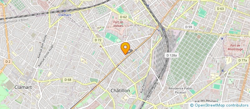 localisation de l'entreprise MADAME FANNY GHALEM à CHATILLON