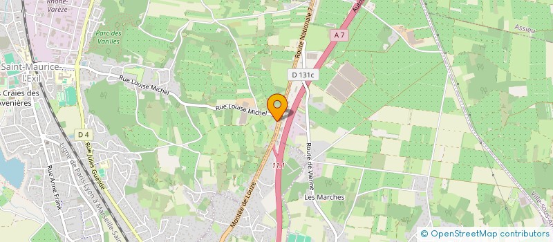 localisation de l'entreprise MADAME FANNY GHISU  SAINT MAURICE L'EXIL