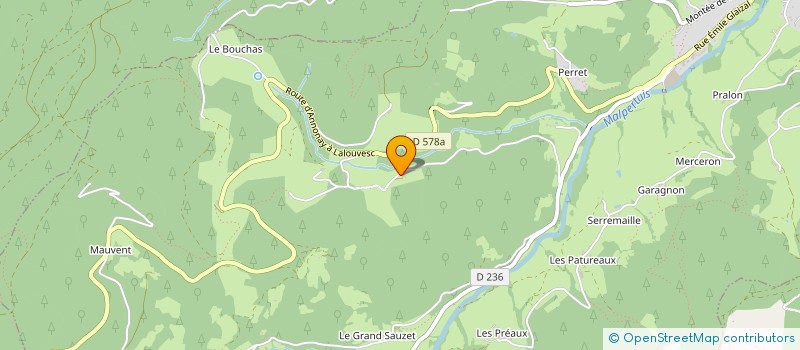 localisation de l'entreprise MADAME FANNY GIRAUD  SAINT-SYMPHORIEN-DE-MAHUN