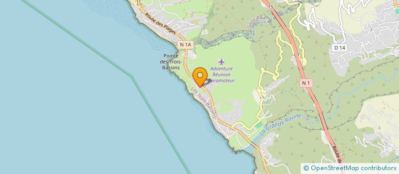 localisation de l'entreprise MADAME FANNY GIRAUD  LES TROIS-BASSINS