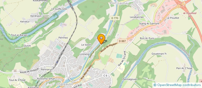 localisation de l'entreprise MADAME FANNY GOARDOU  CHATEAULIN