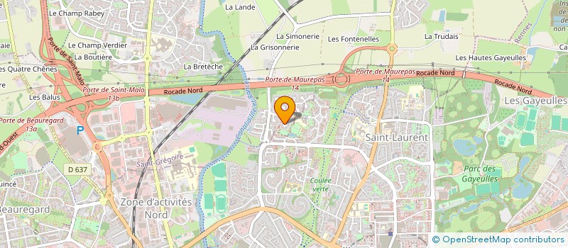 localisation de l'entreprise MADAME FANNY GOUJON  SAINT-GREGOIRE