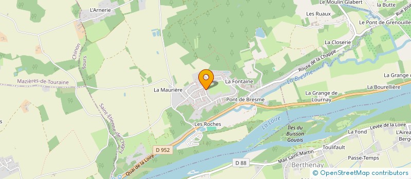 localisation de l'entreprise MADAME FANNY GOULAIN  SAINT-ETIENNE-DE-CHIGNY