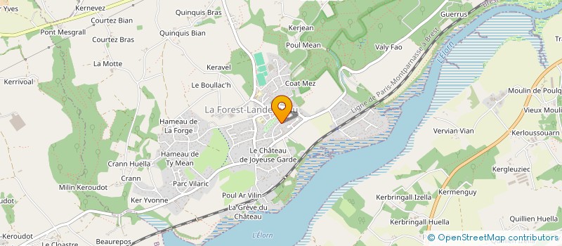 localisation de l'entreprise MADAME FANNY GOYAT  LANDERNEAU