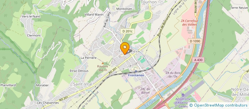 localisation de l'entreprise MADAME FANNY GRANDCHAMP  FRONTENEX