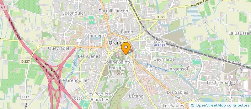localisation de l'entreprise MADAME FANNY GRANDJEAN à ORANGE