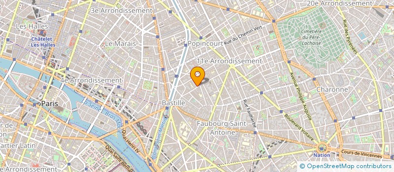 localisation de l'entreprise MADAME FANNY GRANDRY à PARIS
