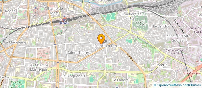 localisation de l'entreprise MADAME FANNY GRANGER  RENNES