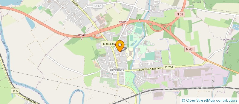 localisation de l'entreprise MADAME FANNY GRAVISSE  BAZEILLES