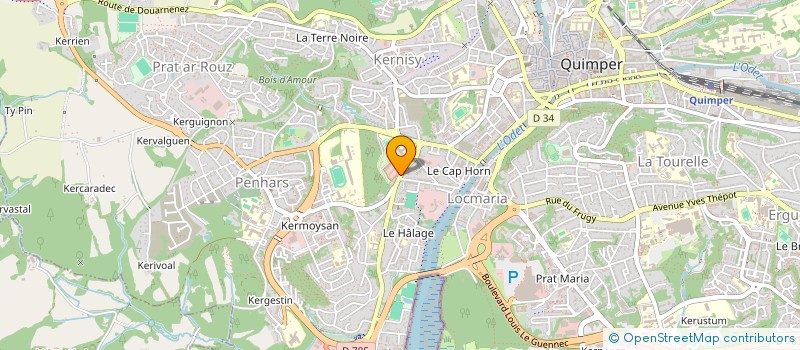 localisation de l'entreprise MADAME FANNY GRICOURT à QUIMPER