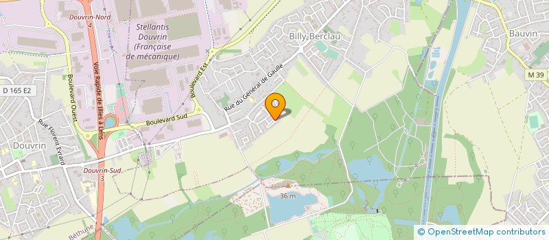 localisation de l'entreprise MADAME FANNY GRIGOLETTO  BILLY-BERCLAU