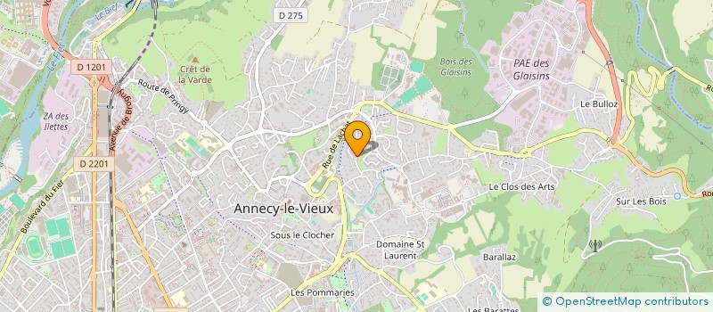 localisation de l'entreprise MADAME FANNY GRILLET  ANNECY