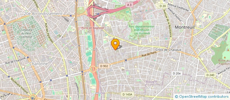 localisation de l'entreprise MADAME FANNY GROSBOIS à BAGNOLET