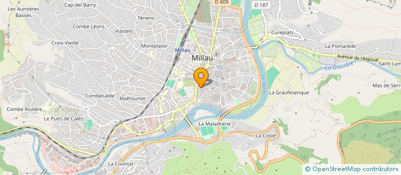 localisation de l'entreprise MADAME FANNY GUADEBOIS  MILLAU