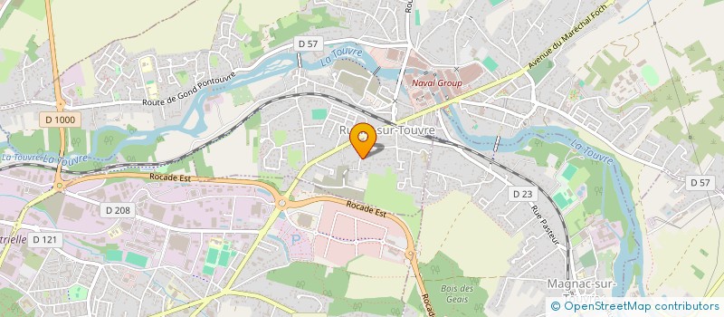 localisation de l'entreprise MADAME FANNY GUEDEZ  MAGNAC-SUR-TOUVRE