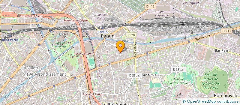 localisation de l'entreprise MADAME FANNY GUIARD  PANTIN