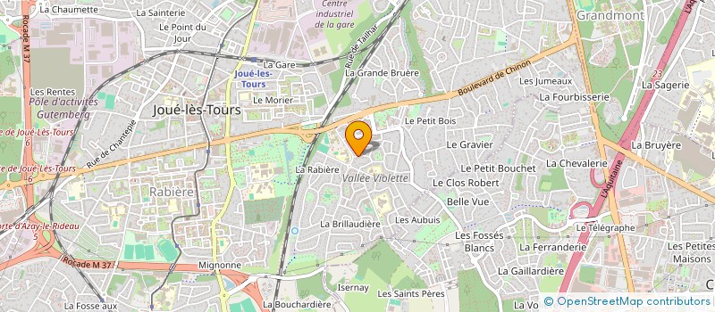 localisation de l'entreprise MADAME FANNY GUITTON  JOUE-LES-TOURS